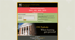 Desktop Screenshot of blackboard.uncp.edu