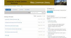 Desktop Screenshot of libguides.uncp.edu